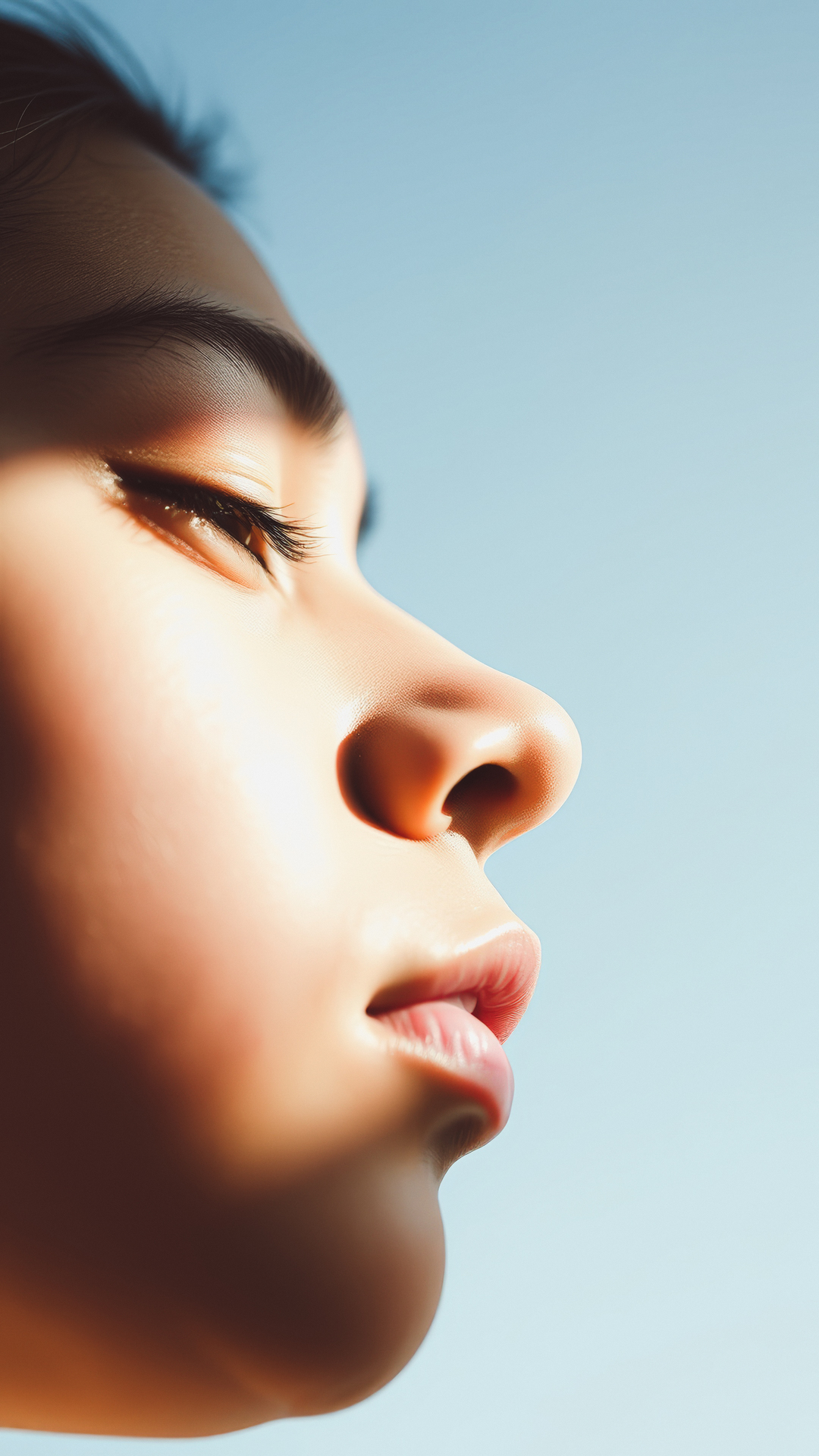 Nose profile after a rhinoplasty consultation in Tunisia, illustrating rhinoplasty techniques